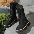 Arenzza women's quilted mid-calf winter boots with side zipper, featuring warm insulation and stylish design for cold weather.