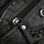 Arenzza women's soft PU leather crossbody bag with multiple pockets, stylish accessory for everyday use.