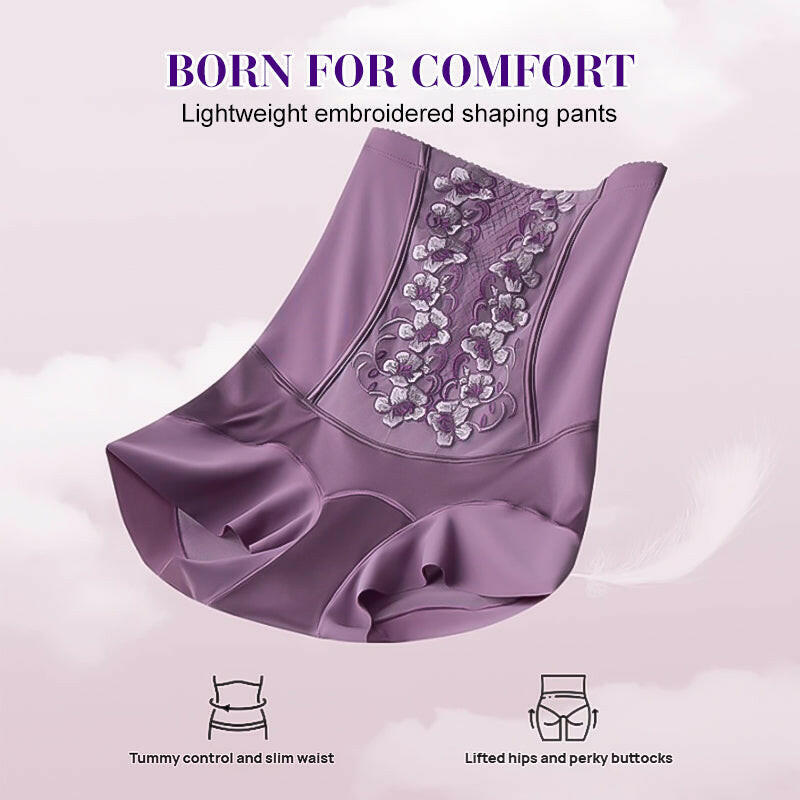 A beige high-waist seamless shapewear by Arenzza with tummy control design, laying flat to show smooth, snug fit and fabric texture.