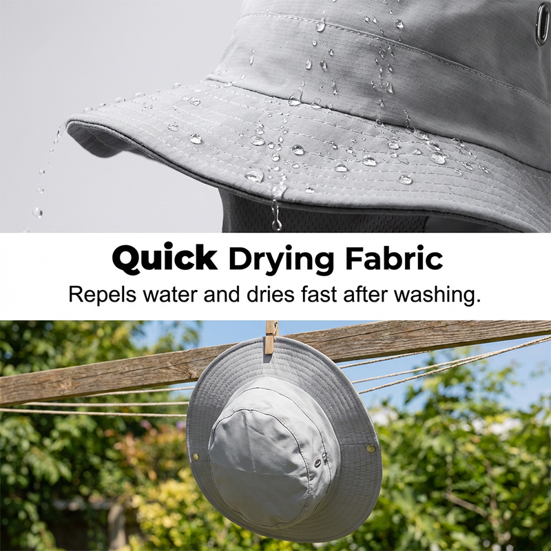 Aarenza breathable fisherman hat with a detachable face mask, lightweight outdoor clothing and accessories for sun protection.