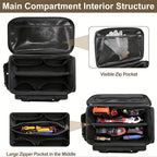 Aarenza 14-inch heavy-duty canvas tool bag with multiple pockets and sturdy handles for durable storage and easy transport.