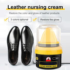 Arenzza leather repair cream liquid shoe polish in a jar, used for restoring and polishing leather shoes and accessories.