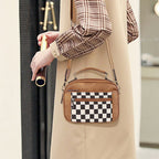 Vintage stylish handheld shoulder bag by Arenzza featuring a classic design, leather texture, and versatile carrying options.