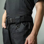 Men’s EDC nylon tactical belt by Arenzza with adjustable buckle and sturdy design, ideal for everyday carry and outdoor use.