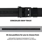 Men’s Arenzza EDC Nylon Tactical Belt with adjustable strap and metal buckle, designed for everyday carry and outdoor activities.