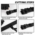 A men's Arenzza EDC nylon tactical belt with sturdy buckle and adjustable strap, suitable for outdoor and everyday wear.