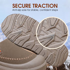 A pair of women's plush cozy slip-on shoes from Arenzza with soft, warm fabric and a comfortable casual design.