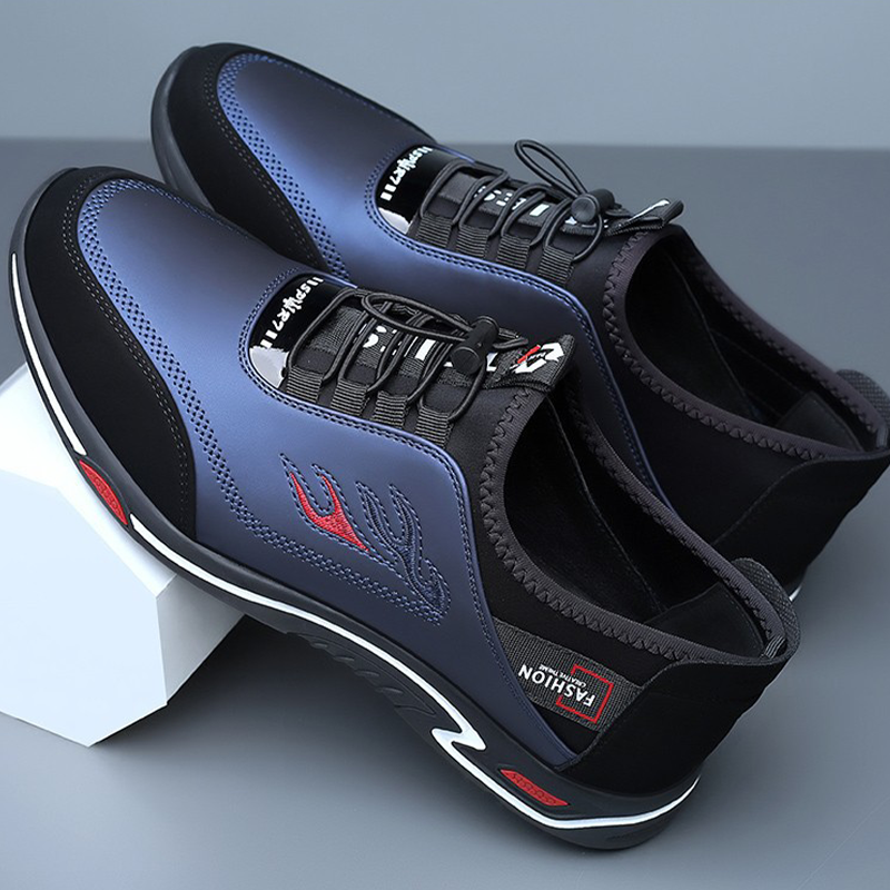 A pair of men's slip-on shoes by Arenzza, lightweight and breathable, shown in a casual footwear style.