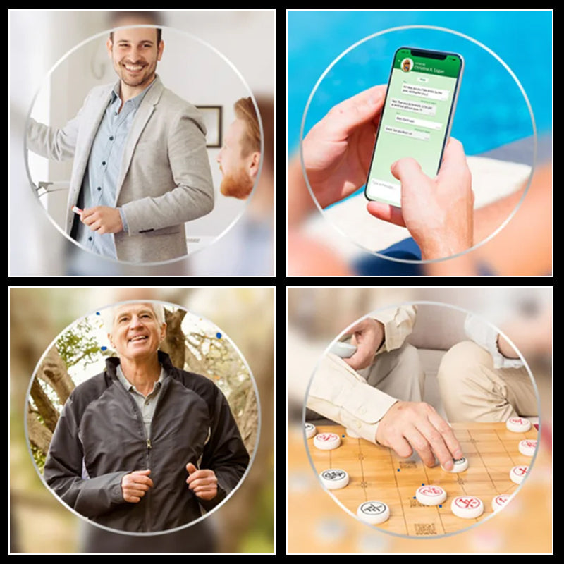 Arenzza ultra-lightweight geometric shape reading glasses with clear lenses, stylish design, and slim frame for comfortable wear.