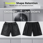 A pair of men's summer quick-dry sports shorts by Arenzza, shown in blue with an elastic waistband and breathable fabric.