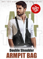 Arenzza outdoor tactical bag with double shoulder straps, multiple pockets, and anti-theft design for travel and outdoor use.