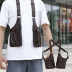 Arenzza tactical outdoor anti-theft bag with double shoulder straps and multiple pockets, designed for versatile outdoor use.