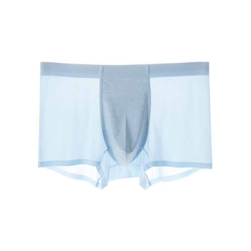 A men's breathable underwear set featuring brief shorts and boxer shorts made from 3D ice silk by Arenzza.
