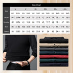 Arenzza striped lapel fake two-piece shirt, knitted fabric with a stylish collar design, perfect for casual or semi-formal wear.