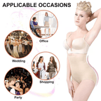 Arenzza high waist tummy control shapewear panties in nude, smooth fit, designed to shape and support the waist and hips.