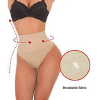Arenzza high waist tummy control shapewear panties, black, seamless design, smooth fit, and supportive for shaping and slimming.