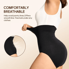 Arenzza high waist tummy control shapewear panties in black, designed to shape and smooth the waist and hips.