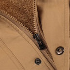 Men's Arenzza winter driver jacket with drawstring waist, cotton fabric, military style, and comfortable fit.