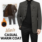 Men's casual warm coat by Arenzza, showcasing a stylish, insulated outerwear piece in a neutral color for cold weather.