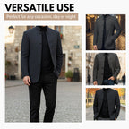Men's Arenzza casual warm coat, stylish winter outerwear with a high collar and zipper, suitable for cold weather.