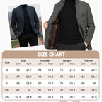 Men's Arenzza casual warm coat in dark color, featuring a front zipper, stand collar, and cozy fabric for winter wear.