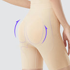 Aarenza Tummy Tuck & Hip Lift Traceless One-piece Shapewear, beige, seamless design, flat under clothing, for shaping and support.