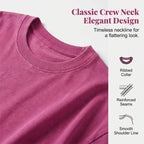 Women’s washed vintage oversized T-shirt by Arenzza, featuring a relaxed fit and distressed fabric in a casual style.