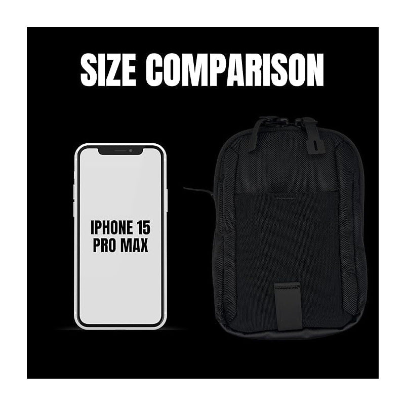 Arenzza magnetic waterproof bag for clothing and accessories, showing its durable, versatile design with secure magnetic closure.
