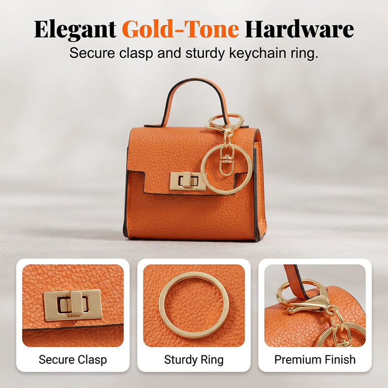 Arenzza mini keychain coin purse with a compact, stylish design, perfect for holding coins and small accessories.