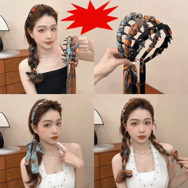 Arenzza Pretty Everyday Wrap Headband with comb teeth, soft fabric accessory for hair styling and fashion.