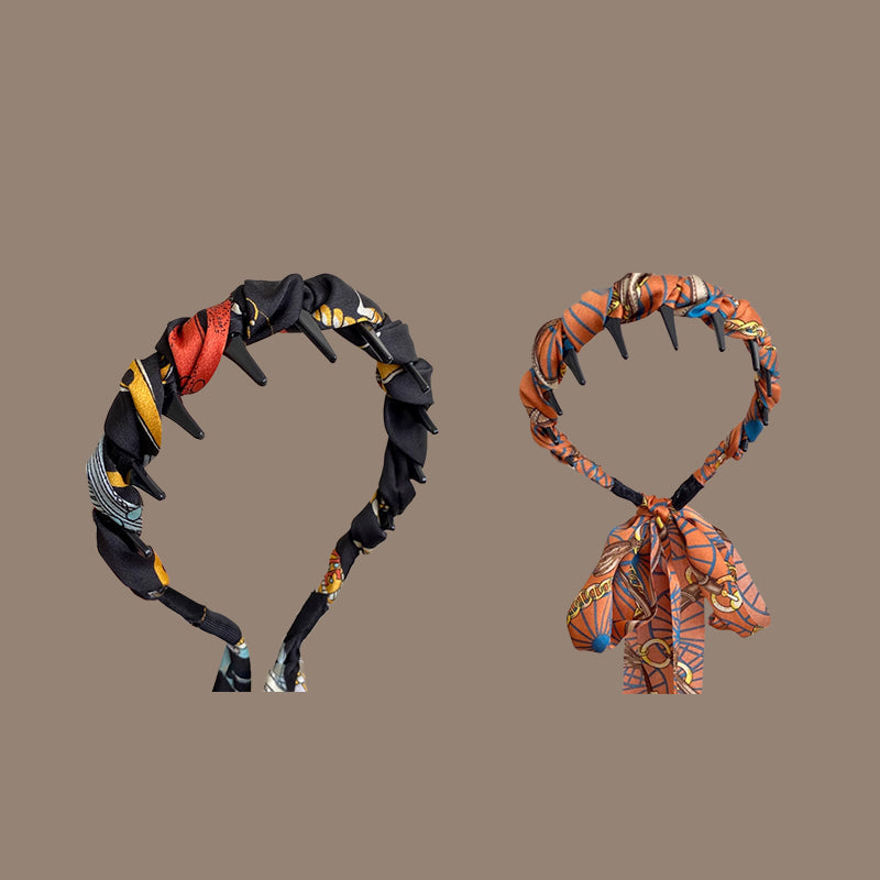 Aarenza pretty everyday wrap headband with comb teeth, featuring a soft fabric design and secure fit for daily wear.