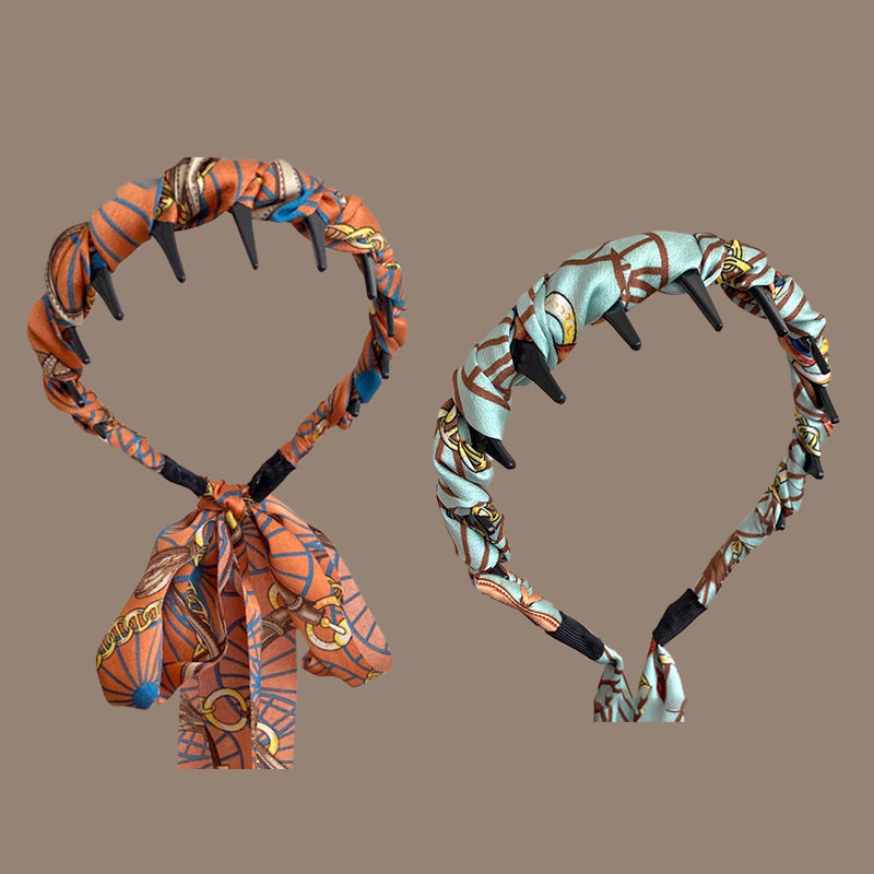 Aarenzza Pretty Everyday Wrap Headband with comb teeth, soft fabric, and stylish design for everyday wear.