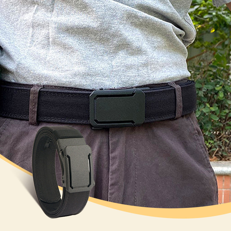 Arenzza quick release metal buckle tactical belt with durable nylon strap and sturdy metal buckle for outdoor and tactical use.