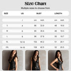 Aarenzza women's PU leather V-neck button-front vest in black, showcasing a stylish sleeveless design with front buttons.