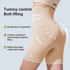 A woman wearing Arenzza women's tummy control and butt-lifting shapewear, showcasing a smooth, fitted silhouette.