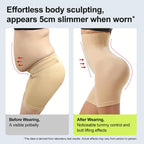 A woman wearing Arenzza women's tummy control and butt-lifting shapewear, showcasing a smooth silhouette and comfortable fit.