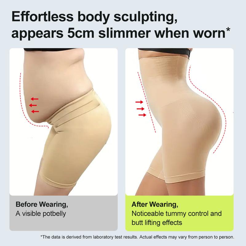 A woman wearing Arenzza women's tummy control and butt-lifting shapewear, showcasing a smooth silhouette and comfortable fit.
