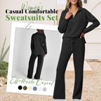 Aarenza women's casual sweatsuit set featuring a soft, breathable fabric in relaxed fit, ideal for lounge or sport.