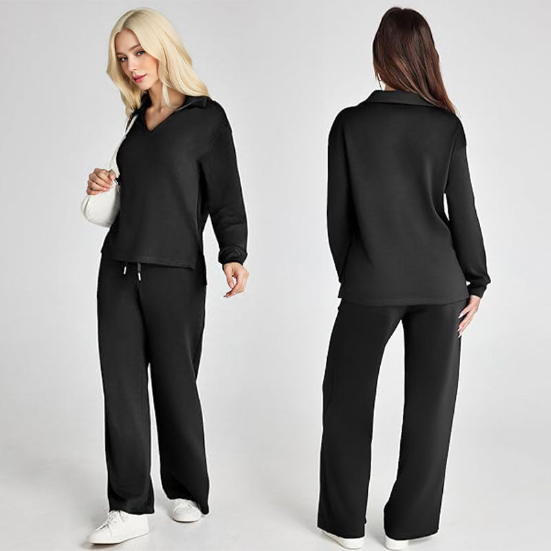 Aarenza women's casual sweatsuit set featuring a relaxed fit, soft breathable fabric, in a modern style for lounge or sport.