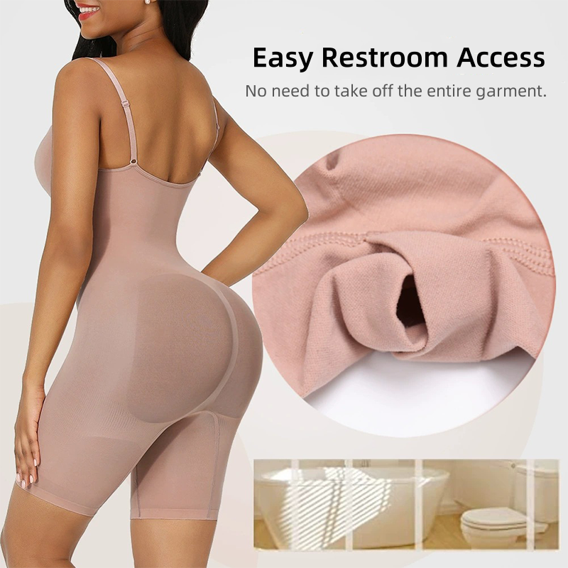 Arenzza butt lifting tummy control bodysuit shapewear showing seamless fit and supportive design for shaping and lifting the hips and waist.