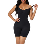 Arenzza butt lifting tummy control bodysuit shapewear showing a sleek, form-fitting black garment designed to shape and lift the waist and hips.