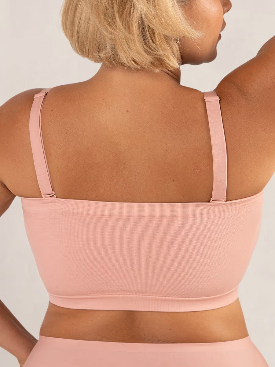 Arenzza convertible strapless bandeau bra with wireless comfort, anti-slip grip, and removable straps shown in the image.