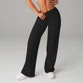 A pair of women's plain loose straight-leg pants by Arenzza, shown in a relaxed fit with a smooth fabric finish.