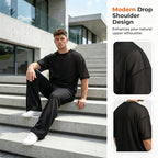 Men's Arenzza 2-piece set featuring a casual t-shirt and wide-leg pants, stylish and comfortable clothing for everyday wear.