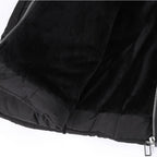 Aarenza women's hooded winter coat with plush lining, mid-length style, in a warm, cozy fabric perfect for cold weather.
