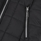 Aarenza women's hooded winter coat with plush lining, mid-length design, featuring a cozy hood and stylish winter outerwear.