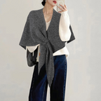 Aarenza women's solid color shawl in a neutral tone, lightweight and versatile for all seasons, perfect for layering and style.