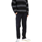 Unisex Arenzza solid color windproof thermal pants showing a relaxed fit, made for cold weather with a sleek design.