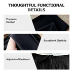Unisex solid color windproof thermal pants by Arenzza, showcasing the black, lightweight, and insulated outdoor clothing.