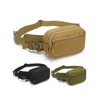 Arenzza tactical concealed carry waist pack with holster, black fabric, adjustable strap, designed for discreet firearm storage and easy access.